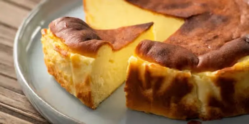 Basque Cheesecake Slice